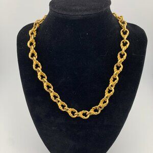 Vintage Anne Klein Original Stamped Gold Necklace